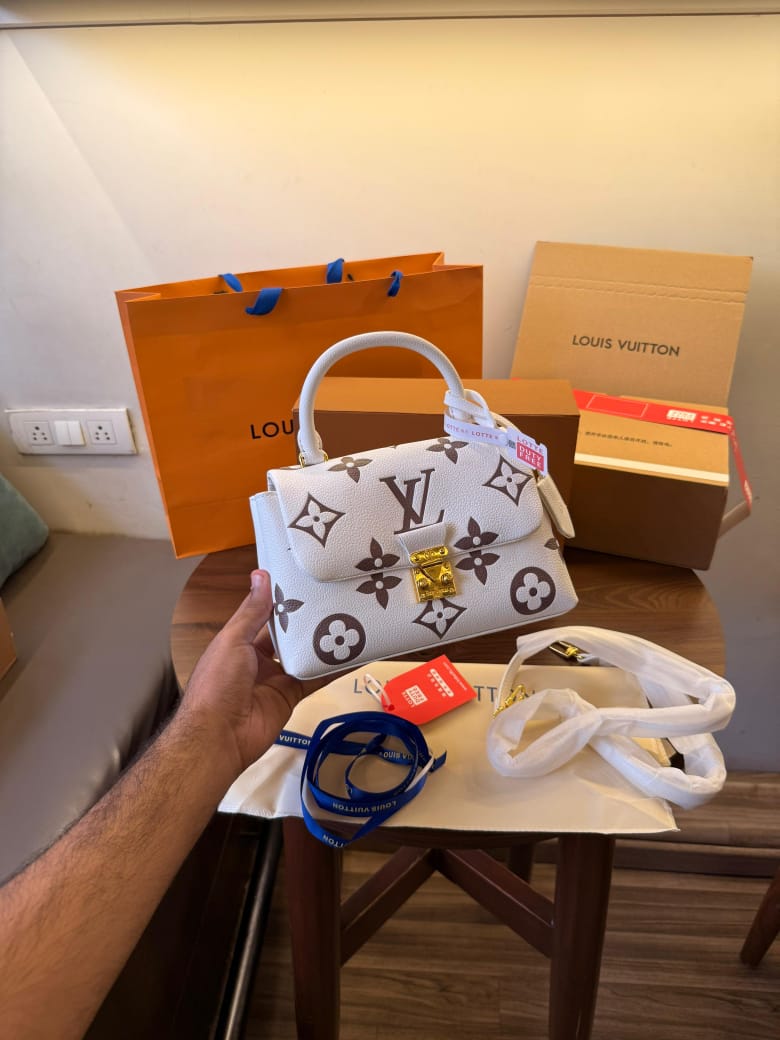 FIRST COPY LOUIS VUITTON MADELEINE MM BICOLOR HANDBAG - Image 2