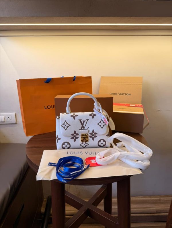 FIRST COPY LOUIS VUITTON MADELEINE MM BICOLOR HANDBAG - Image 4