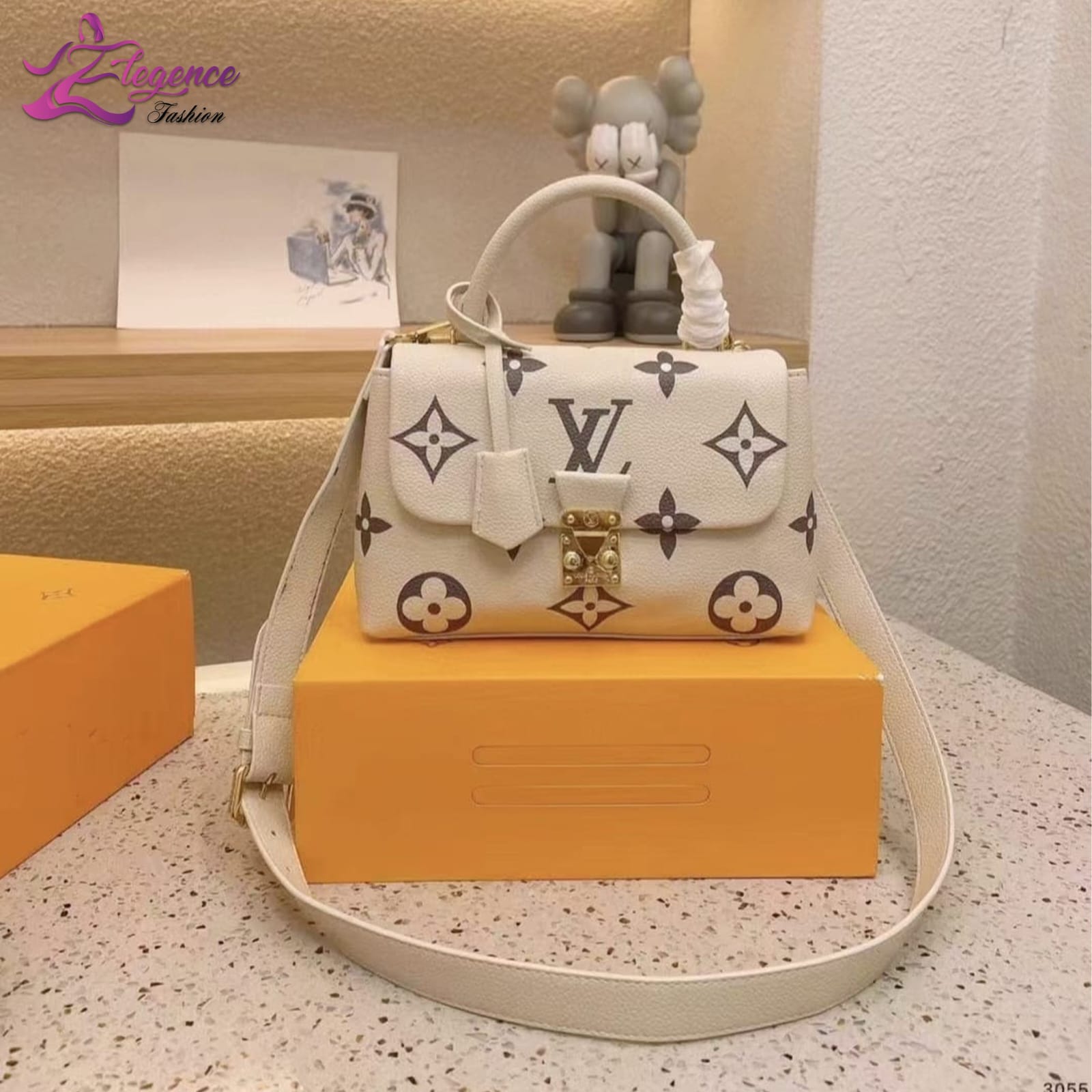 FIRST COPY LOUIS VUITTON MADELEINE MM BICOLOR HANDBAG - Image 8